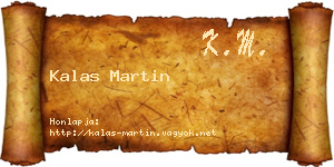 Kalas Martin névjegykártya